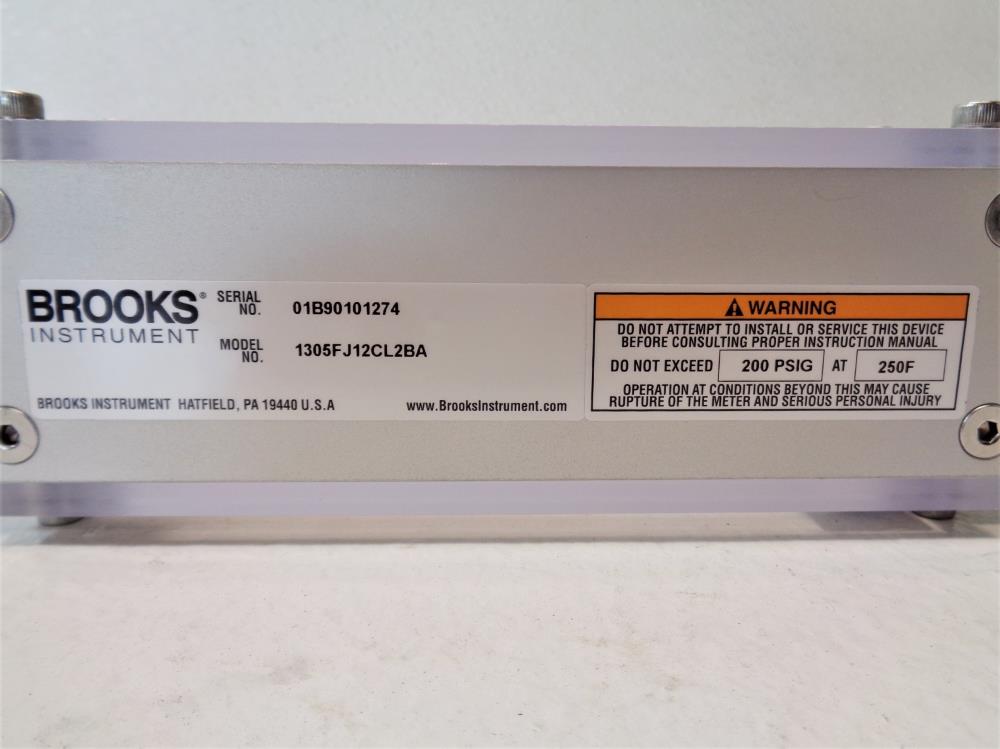 Brooks 0-3 SCFM Air Glass Tube Flowmeter 1305FJ12CL2BA